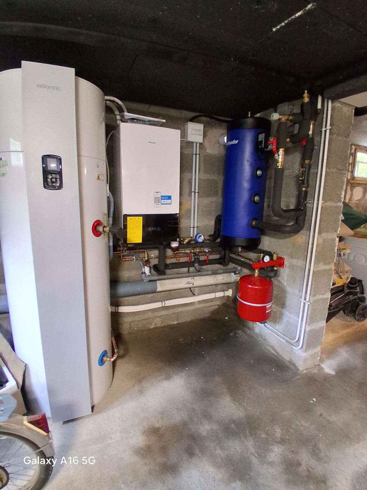Pompe à chaleur installée lors d'une rénovation énergétique